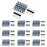 Oikabio 10 x 4-Kanal-IIC I2C Logik-Pegelwandler, bidirektionales Modul, 3,3 V auf 5 V Schalthebel...