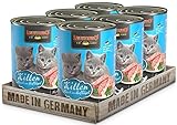 LEONARDO Kitten Katzenfutter Kitten, 6X 400 g getreidefreies Nassfutter für Kätzchen bis 1 Jahr,...