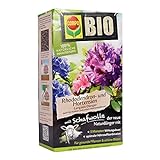 COMPO BIO Rhododendron- und Hortensiendünger für alle Rhododendren und andere Morbeetpflanzen, 5...