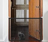 Portable Treppe Tor für Hunde Indoor Magic Pet Gates für The House Doorway Upgraded Mesh 180/110 x...