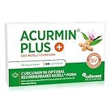 Mizell Kurkuma Kapseln – 185-fach bioverfügbar mit Vitamin D3 – Acurmin PLUS – Das Original...
