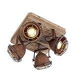 QAZQA - Industrie I Vintage I IndustrieSpot I Spotlight I Deckenspot I Deckenstrahler I Strahler I...