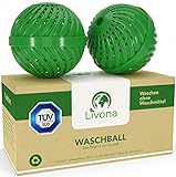 2 x Original Livona® Waschball [TÜV-GEPRÜFT] - Öko Waschkugel - Waschen ohne Waschmittel -...