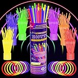 Ziitty Knicklichter Party Set, 7 Tolle Farben Knicklichter Kinder, 100 Leuchtstäbe mit 100...
