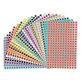 6160pcs Farbige Punkte,8 mm Runde Punkt-Aufkleber, Farbige punkte aufkleber,...