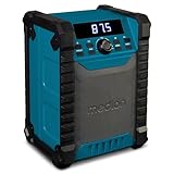 MEDION E65895 Baustellenradio mit Akku (Robustes Gehäuse, Tragegriff, Bluetooth,...
