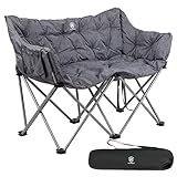 EVER ADVANCED Campingstuhl Klappbar für 2 Personen Faltsofa 2 x 150KG Belastbar, Luxus Klappstuhl...