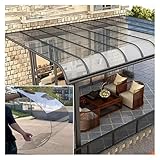 Qulamrdk Transparente Acrylglas Platten, Wetterfest Stegplatten Ersatzplatten Bruchsicher Glas-Klar...