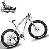 Wmmner Mountainbike, 20 Zoll (50,8 cm), mit Vorderradaufhängung und mechanischen Scheibenbremsen...