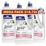 Lenor Professional Weichspüler Sensitiv, 1 X 4.75 L, Frischt Ihre Wäsche auf und macht sie weich....