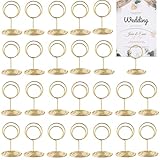 24 Stück Tischkartenhalter, Fotohalter, Menükartenhalter, Fotohalter mit Klammern, Kartenhalter...