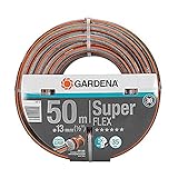 Gardena Premium SuperFLEX Schlauch 13 mm (1/2 Zoll), 50 m: Gartenschlauch mit Power-Grip-Profil, 35...