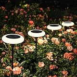 ZWOOS Solarlampen für Außen Garten,Warmweißes Solar leuchten für Außen,Extra Helle...