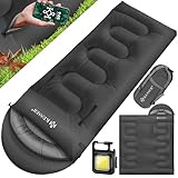 KESSER® Schlafsack Outdoor 220cm x 83cm | Deckenschlafsack 3-4 Jahreszeiten | Camping-Sleeping-Bag...