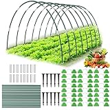 Pflanztunnel Bögen, 40 Stück Tunnelbogen Für Hochbeet, Gewächshausreifen Fiberglas, Gewächshaus...