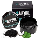 ESMILE Aktivkohle Pulver für Zähne – Natürliches Mint-Zahnweiß Pulver mit Kokos – Teeth...