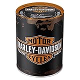 Nostalgic-Art Retro Spardose, 1 l, Harley-Davidson – Genuine Logo – Geschenk-Idee für Biker,...