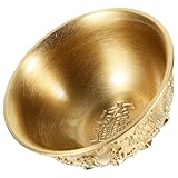 SOLUSTRE Dekoschale Messingschale 315 Zoll Kreative Aufbewahrungsschale für Zuhause und Geschäft...