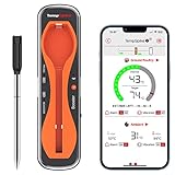 ThermoPro TempSpike Fleischthermometer Kabellos 150m Bluetooth Grillthermometer IP67 Meat...