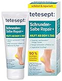 tetesept Schrunden-Salbe Repair+ – Fußcreme mit Hydro-Lipid Komplex, Dexpanthenol + Sheabutter...