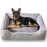 Waigg Kii Orthopädisches Hundekissen, waschbar, Anti-Angst, beruhigende Haustier-Couch mit...