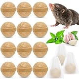 12 Stück Maulwurf Vertreiben mit Pfefferminzöl, Natürliches Maulwurfschreck ohne Risiko für...