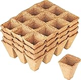 Meister Anzuchttöpfe 4 x 4 cm - Praktisches Set mit 48 Stück - 100% torffrei aus...