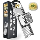 Spätzlehobel,Spätzlepresse mit Gummigriff,Spätzlereibe aus hochwertigem Edelstahl...