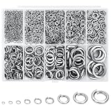 1050 Stk Federringe Edelstahl Set, Spiralförmige Federscheiben Sortiment...