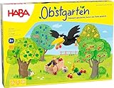 Haba 4170 - Obstgarten Spannendes Würfelspiel, mit 40 Früchten aus Holz und leicht verständlichen...