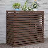 WAMJ AQDY Sichtschutzzaun für Klimaanlage, AC-Zaun für Außeneinheit, Massivholzdekoration,...