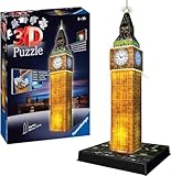 Ravensburger 3D Puzzle 12588 - Big Ben Night Edition - Das Wahrzeichen aus London, offiziell...