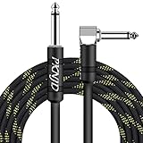 PKNJD TS Gitarrenkabel, 6,35 cm, hochwertiges Instrumentenkabel für E-Gitarren und Bass,...
