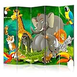 murando Raumteiler Foto Paravent für Kinder 225x172 cm beidseitig auf Vlies-Leinwand Bedruckt...