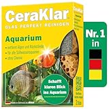 abrazo CeraKlar Aquarium Scheibenreiniger - 2 Scheibenreiniger Aquarium Glasreiniger, kratzfreier...