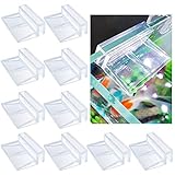 Chudian 10 Stück Glasabdeckungs-Clips für Aquarien, Acryl Aquarium Glasabdeckung Halter Aquarium...