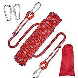 Kletterseil Sicherheitsseil 10m, Outdoor Kletterseil 8mm, Statisches Sicherheits Kletterseil,...