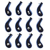 Yuhtech Golfschlägerhauben für Putter, 12 Stück Schlägerhauben Set Golf Club Head Cover...