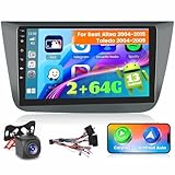 Ohradio 2G+64G Autoradio für Seat Altea 2004-2015/Toledo 2004-2009 Radio Android GPS mit Wireless...