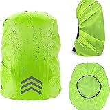 VIKY® Regenschutz Rucksack wasserdichte, Regenschutz für Rucksäcke (18-55L), Reflektierende...