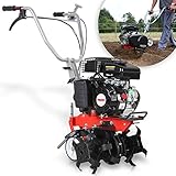 HECHT Benzin Gartenhacke – 43 cm Arbeitsbreite – 4-Takt Motor – 24 Messer – Motorhacke –...