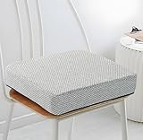 Schwar Textilien ® | Orthopädische Sitzerhöhung | Grobgewebt | 40x40x10 cm | Hellgrau