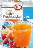 RUF Gelier-Fruchtzucker 3 zu 1, Gelierpulver und Zucker kombiniert, nur Früchte oder Fruchtsaft...