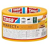 tesa Malerband Perfect+ - Malerkrepp aus dünnem Washi-Papier zum präzisen Abkleben bei...