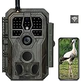 GardePro E8 Wildkamera WLAN mit App 48MP H.264 1296P Video, 27m Infrarot Nachtsicht Bewegungsmelder...