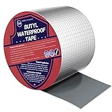 Bosuya Butyl Band Wasserdichtes(10cm x1.2mm X5m) Klebeband Aluminum Selbstklebend Dickes...