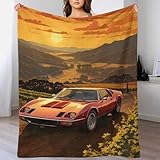 GQmoney Tomaso Pantera 3D-gedruckte Flanelldecke, weich, warm, für Damen, Stuhl, Auto,...