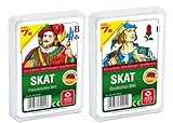 Spielkartenfabrik Altenburg 2er Set aus Skat Französisches Bild und Skat Deutsches Bild Kornblume...