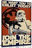 Kunstdruck auf Leinwand, Motiv Star Wars Propaganda Enlist Join The Empire, 45,7 x 30,5 cm