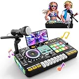 DJ Mischpult DJ Pult für Kinder 3-10 Jahre DJ Controller DJ Mixer Musikinstrumente mit Mikrofon...